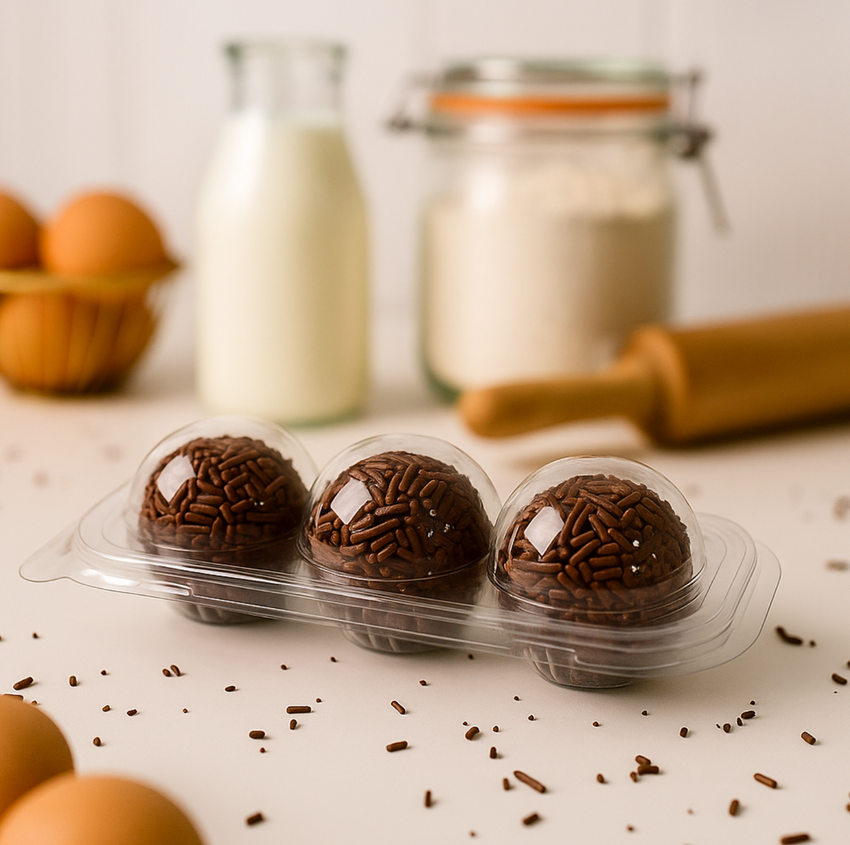 Blister para Doces e Brigadeiros com 3 Cavidades (10 un) - BWB