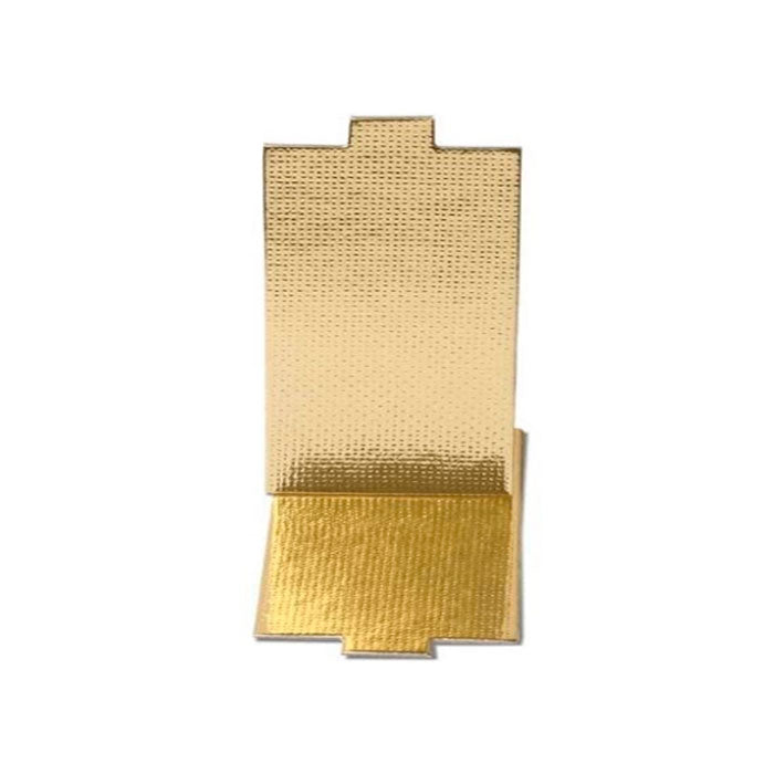 Base Para Doce Retangular Ouro (10X5.5Cm) 25Un - Stalden