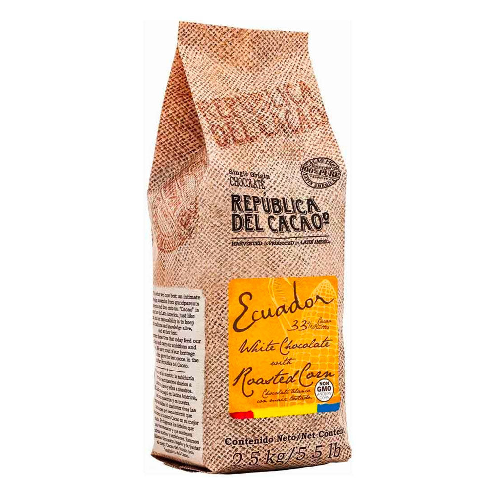 Chocolate Branco com Milho Torrado - 2,5Kg - Republica Del Cacao