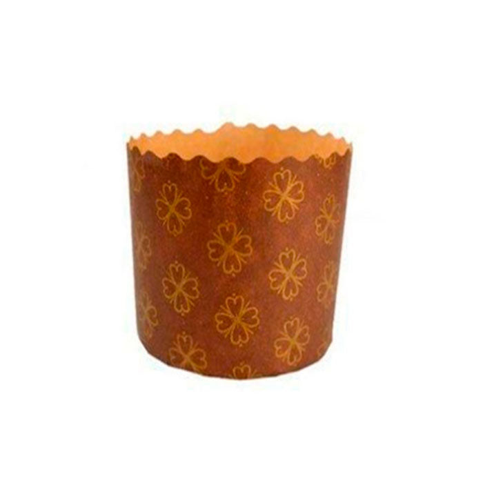 Forma Para Panetone Marrom 100g (C/10Un) - Ultrafest