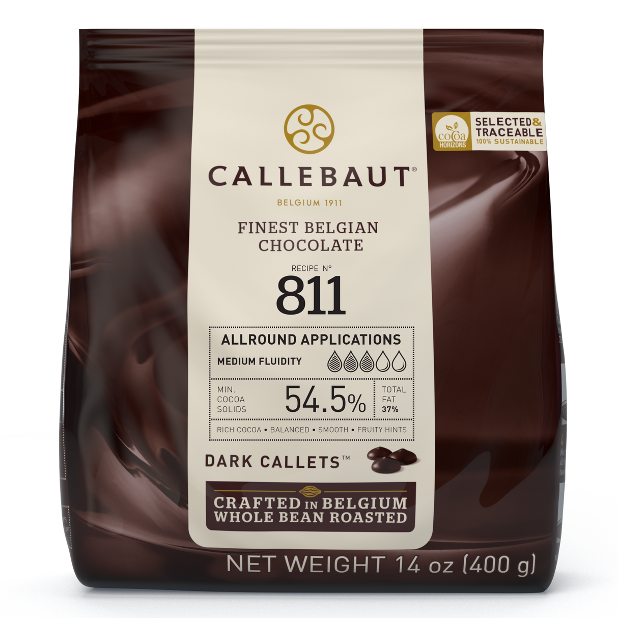 Chocolate Amargo 54,5% Callets 811 - 400g - Callebaut