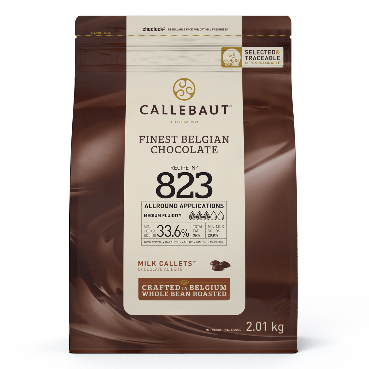 Chocolate Ao Leite 33,6% Callets 823 - 2,01Kg - Callebaut