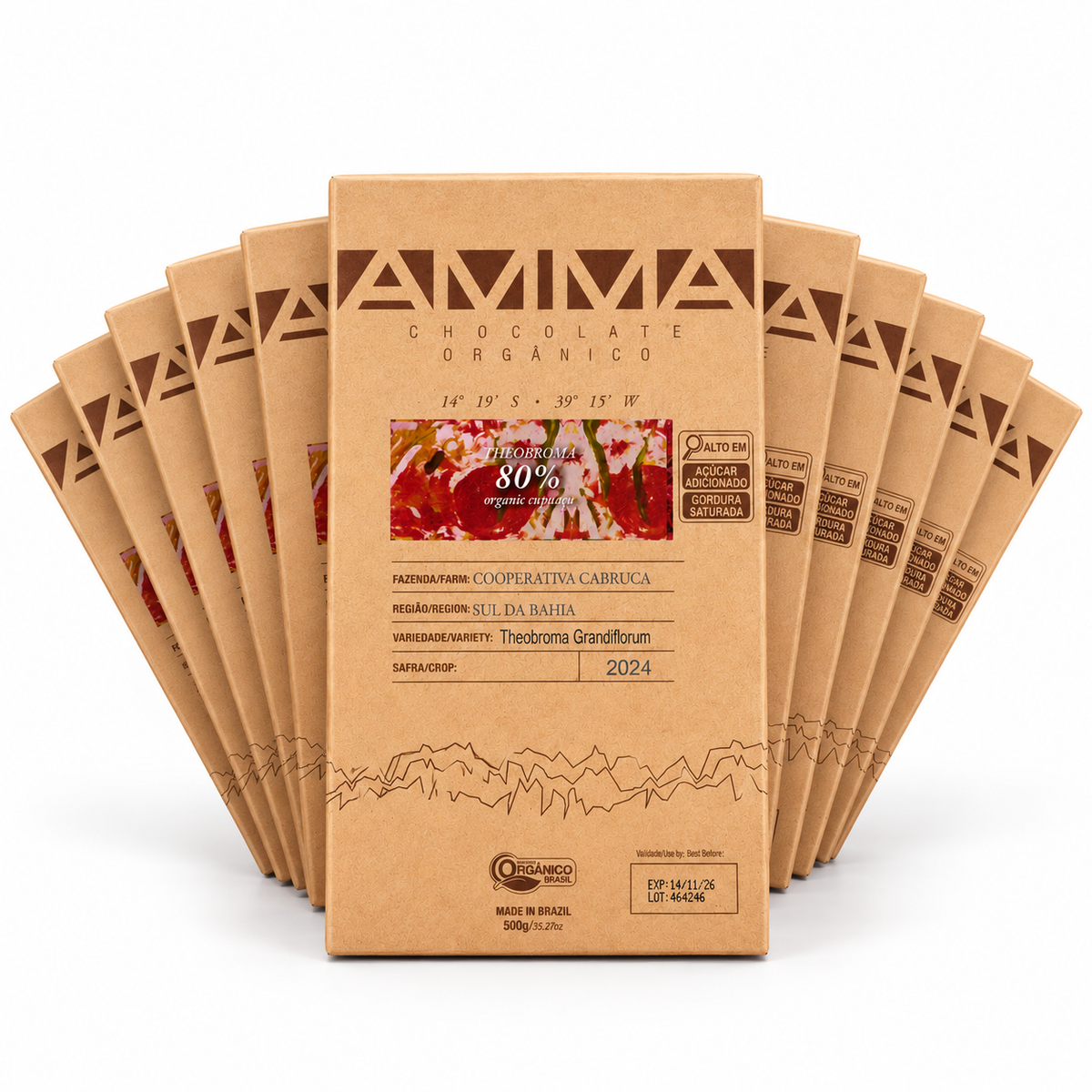 Chocolate Orgânico 80% - Theobroma Cupuaçu - 5kg - AMMA