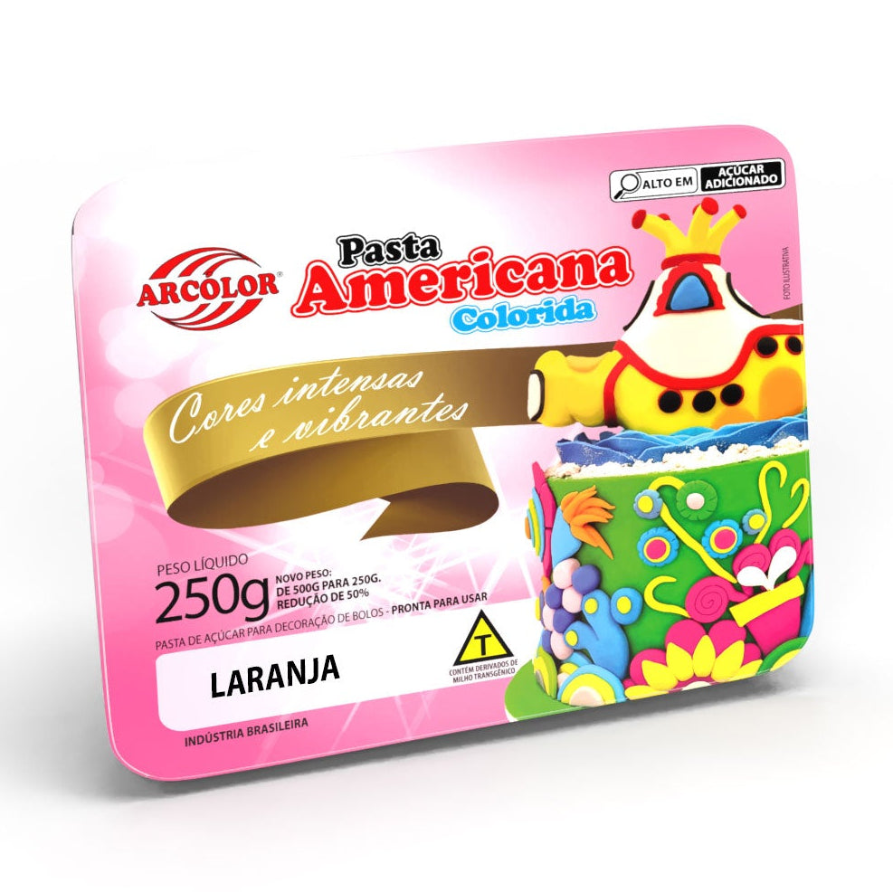 Pasta Americana Laranja 500g - Arcolor
