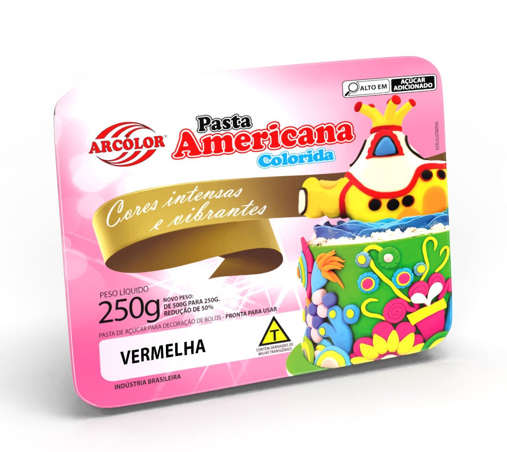 Pasta Americana Vermelha 500g - Arcolor