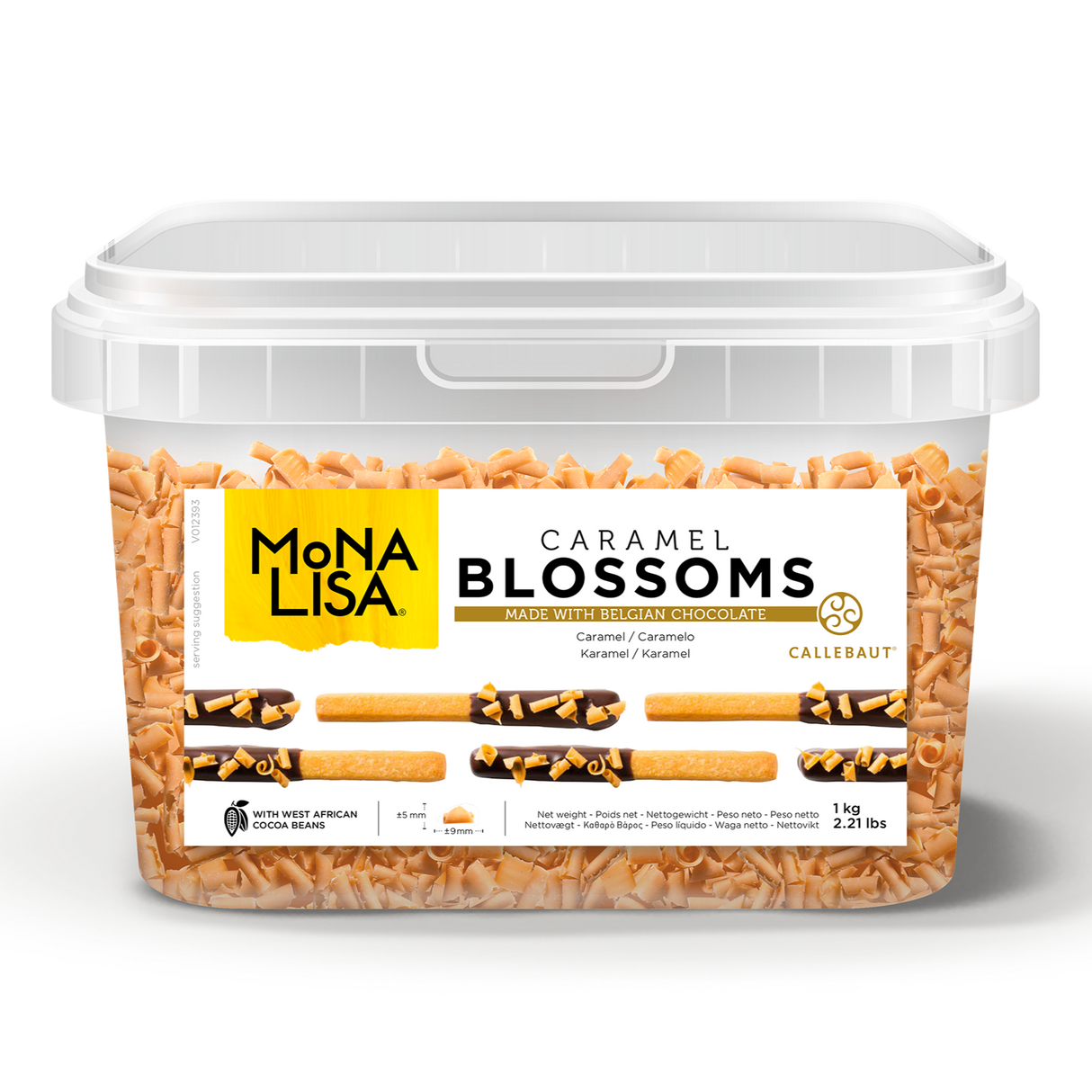Blossoms de Chocolate Caramelo 'Blossoms Caramel' 1Kg - Mona Lisa