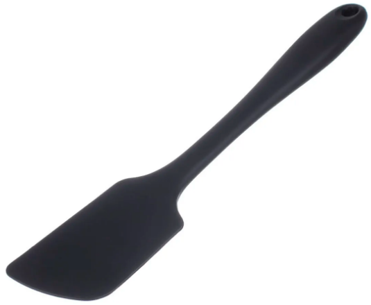 Espátula de Silicone Reta Preta 28cm - Weck