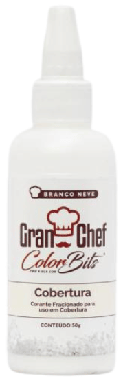 Color Bits Cobertura - Branco - 50g - Gran Chef