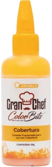 Color Bits Cobertura - Amarelo 50g - Gran Chef