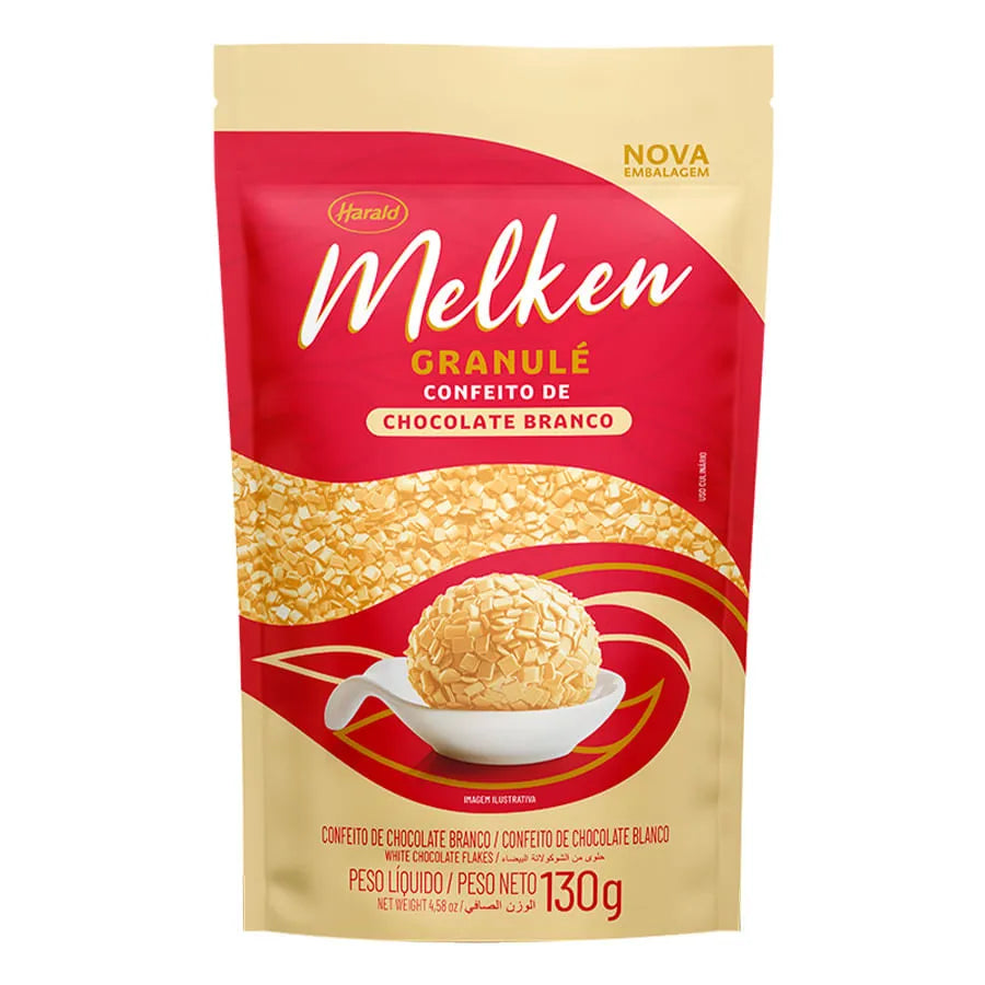 Chocolate Granulé Branco - 130g - Melken