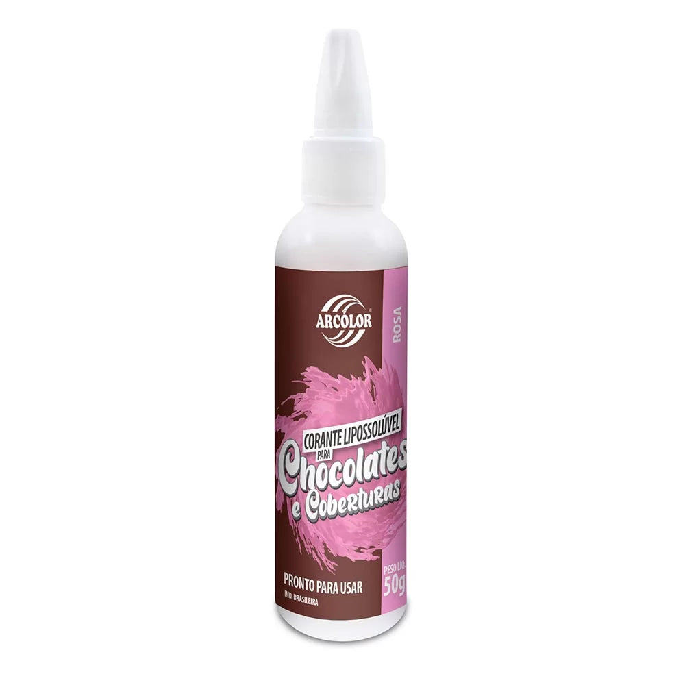 Corante para Chocolate Rosa 50g - Arcolor