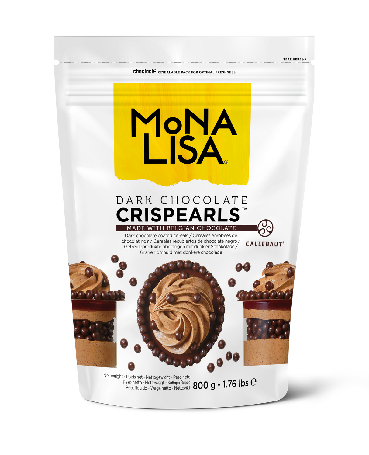 Crispearls™ de Chocolate Amargo 800g - Mona Lisa