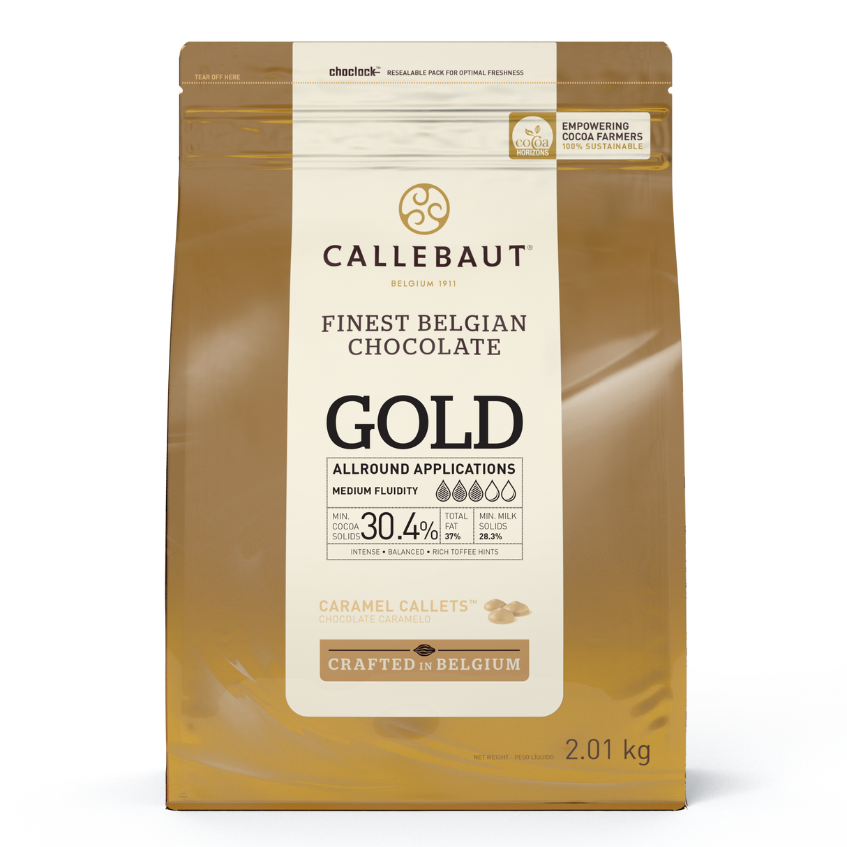 Chocolate Gold Caramelo 30,4% - 2,01Kg - Callebaut