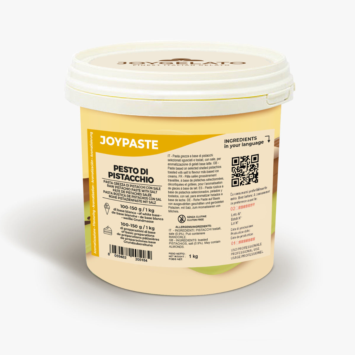 Pasta Saborizante Pistache Joypaste Pesto Di Pistacchio - 1kg - Irca