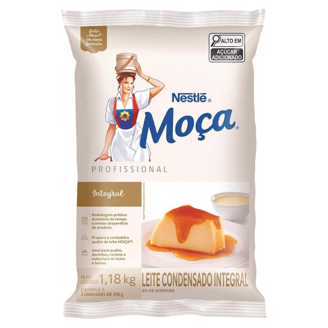 Leite Condensado Integral Moça - Bag de 1,18kg - Nestlé