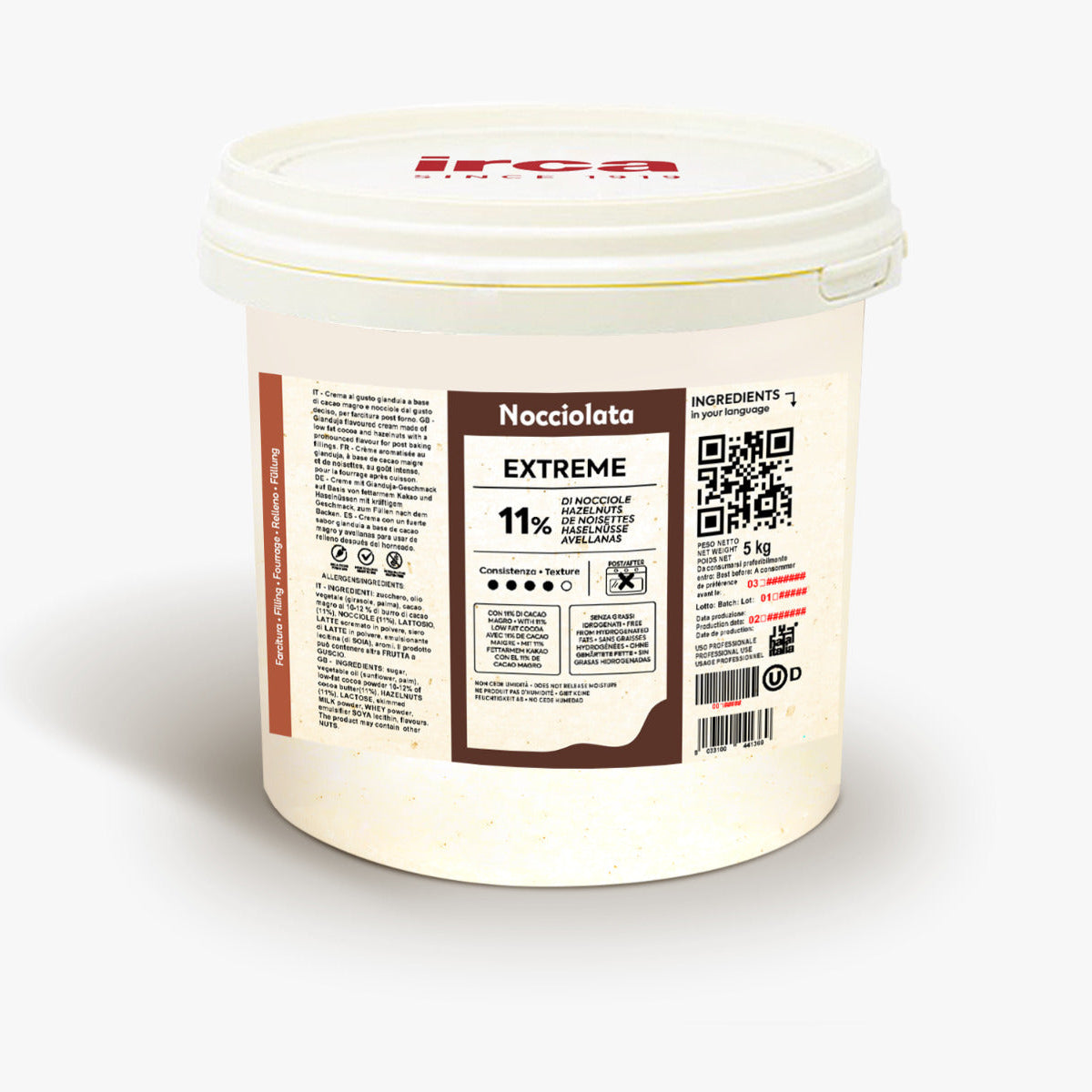 Creme de Avelã Nocciolata Extreme - 5kg - Irca