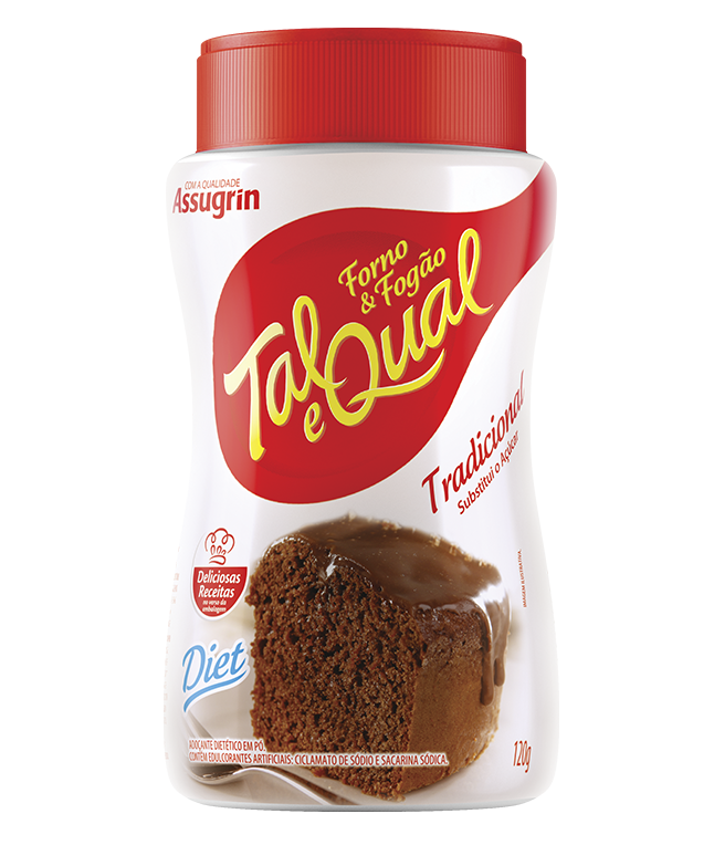 Adoçante em Pó Tal e Qual Forno e Fogão - 120g - Enova Foods