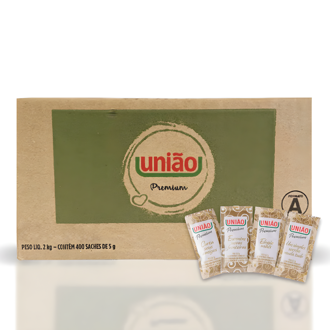 Açúcar Refinado Premium - 400 Sachês - União