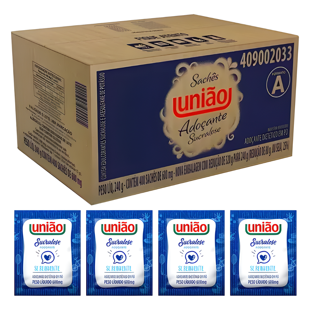Adoçante Sucralose - 400 Sachês - União