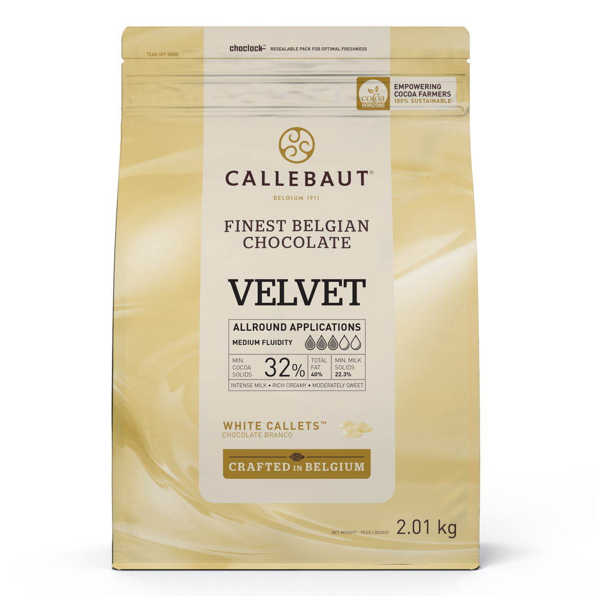 Chocolate Velvet Branco 32% - 2,01Kg - Callebaut