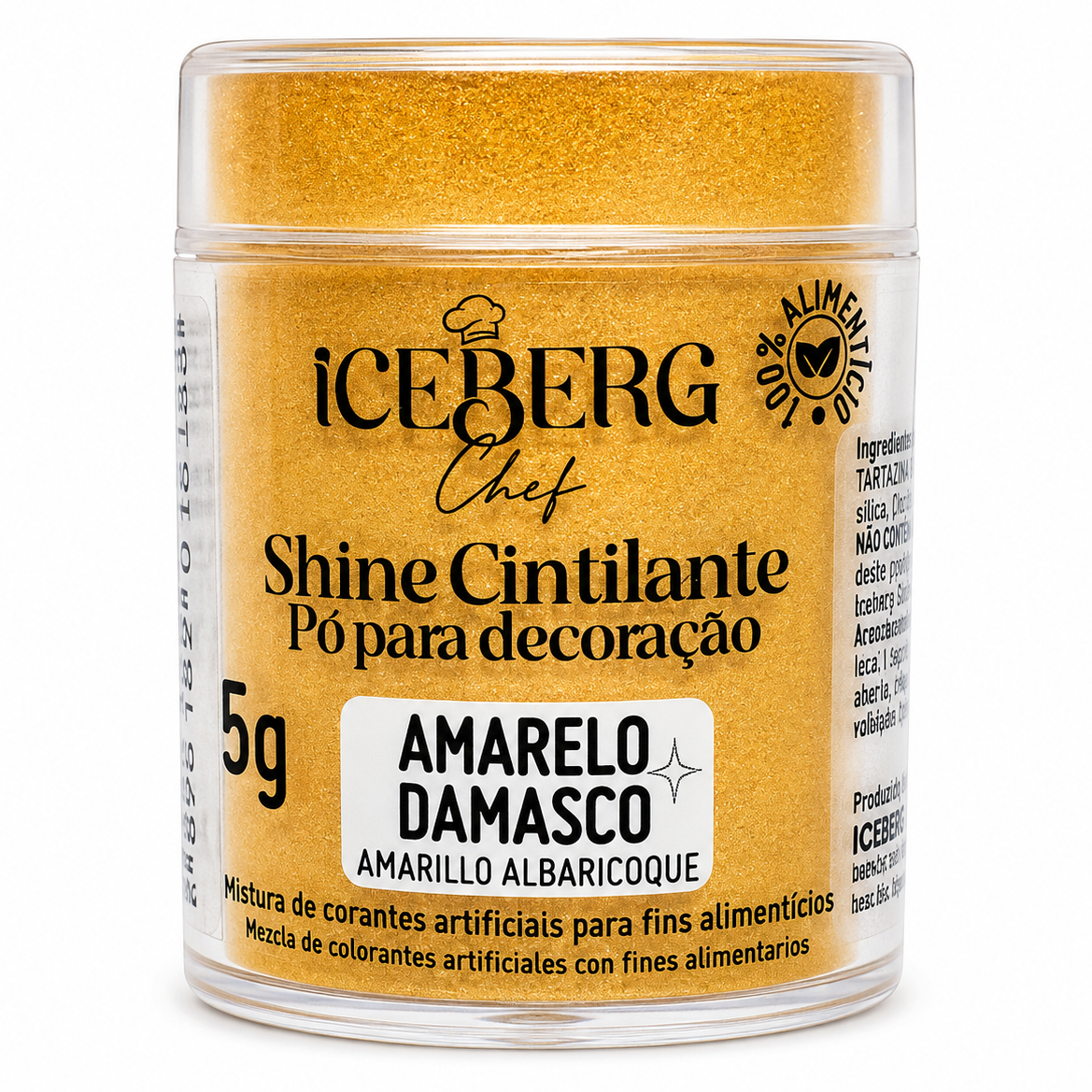 Pó Cintilante Amarelo Damasco - 5g - Iceberg