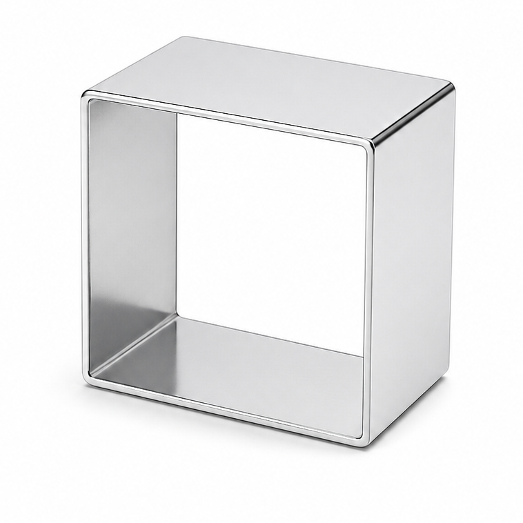 Aro Cortador Quadrado - 8x8x4cm - Metasa