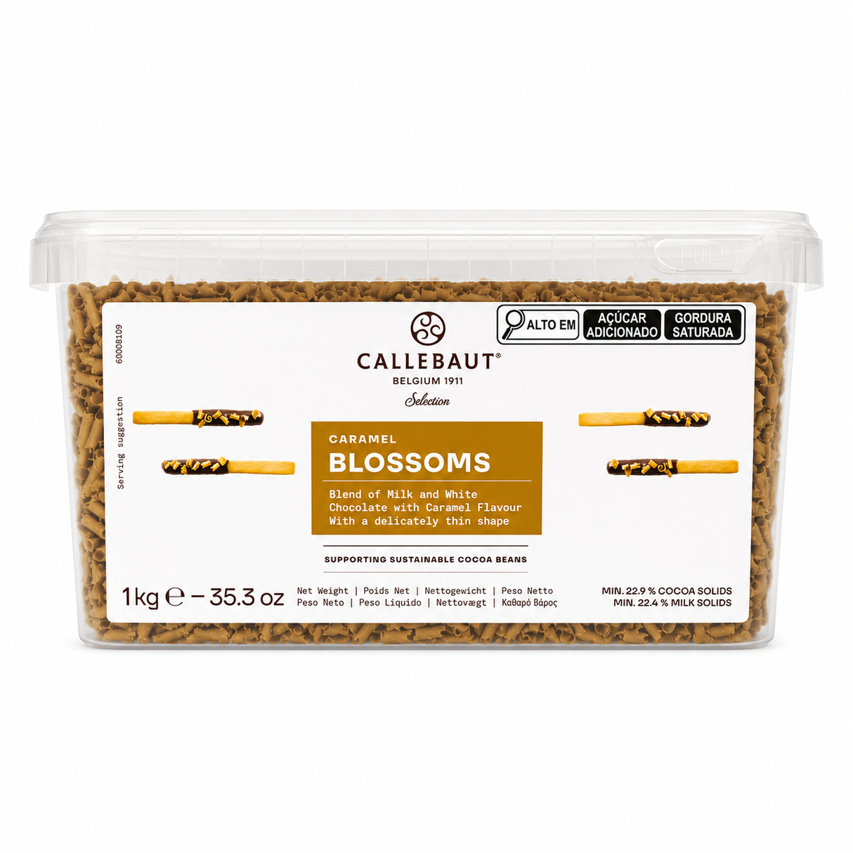 Blossoms de Chocolate Caramelo 'Blossoms Caramel' 1Kg - Callebaut