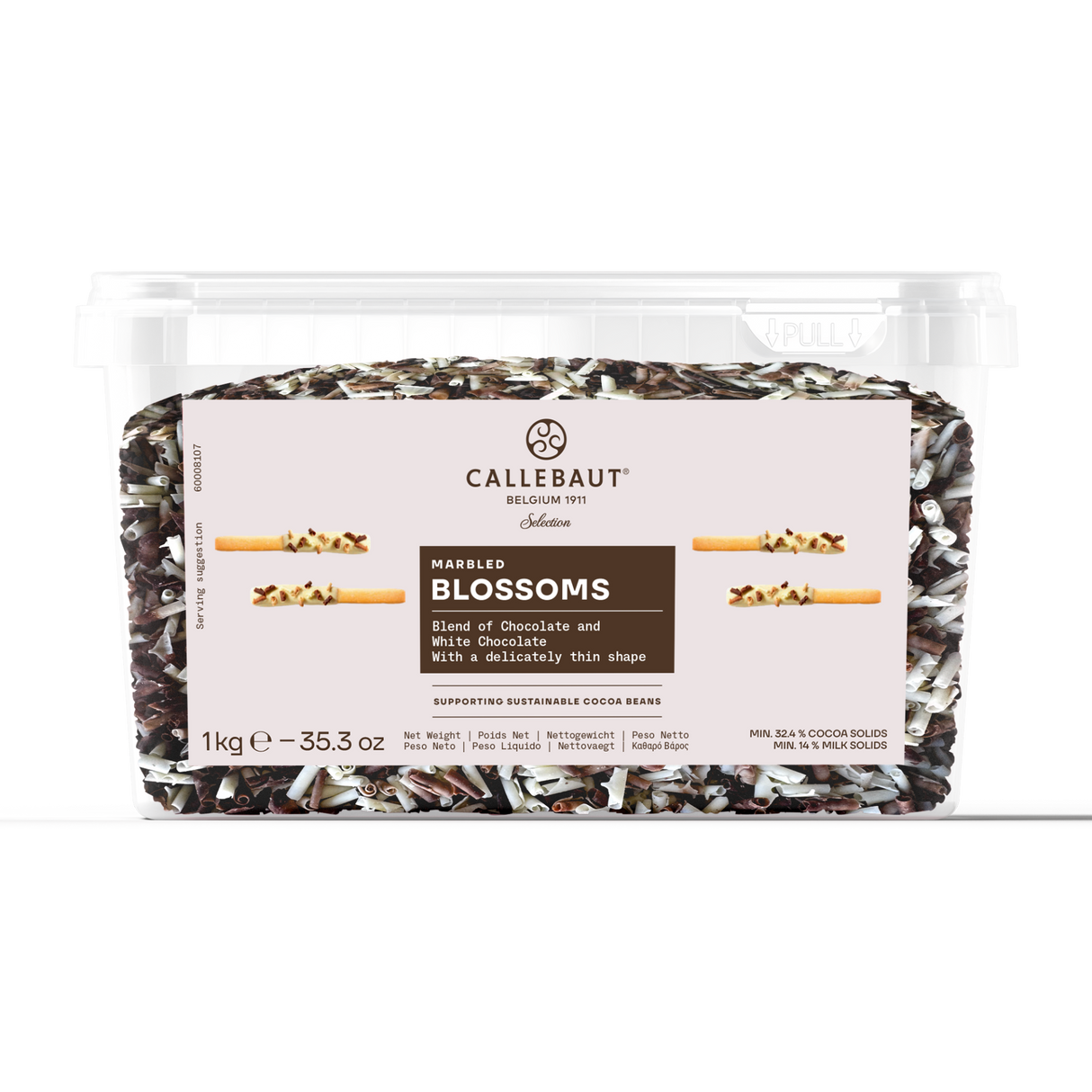 Blossoms de Chocolate Mesclado 'Marbled Blossoms' 1Kg - Callebaut