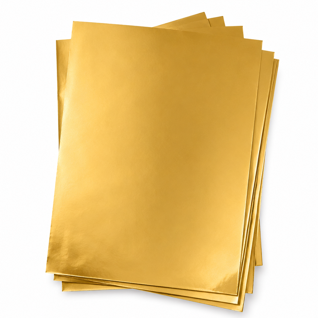 Folha Chumbo Ouro Fosco 8x7,8 - 300 un- Cromus