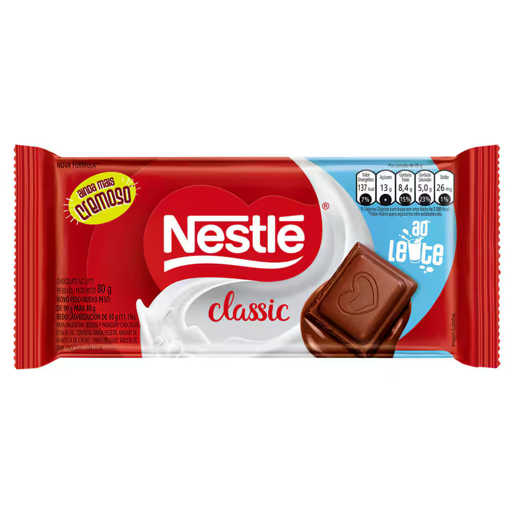 Chococolate Classic Ao Leite - 80g - Nestlé