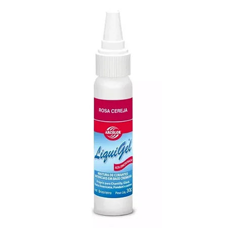 Corante Liquigel Rosa Cereja 30g - Arcolor