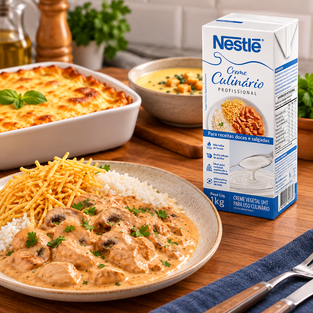 Creme Culinário UHT - 1kg - Nestlé