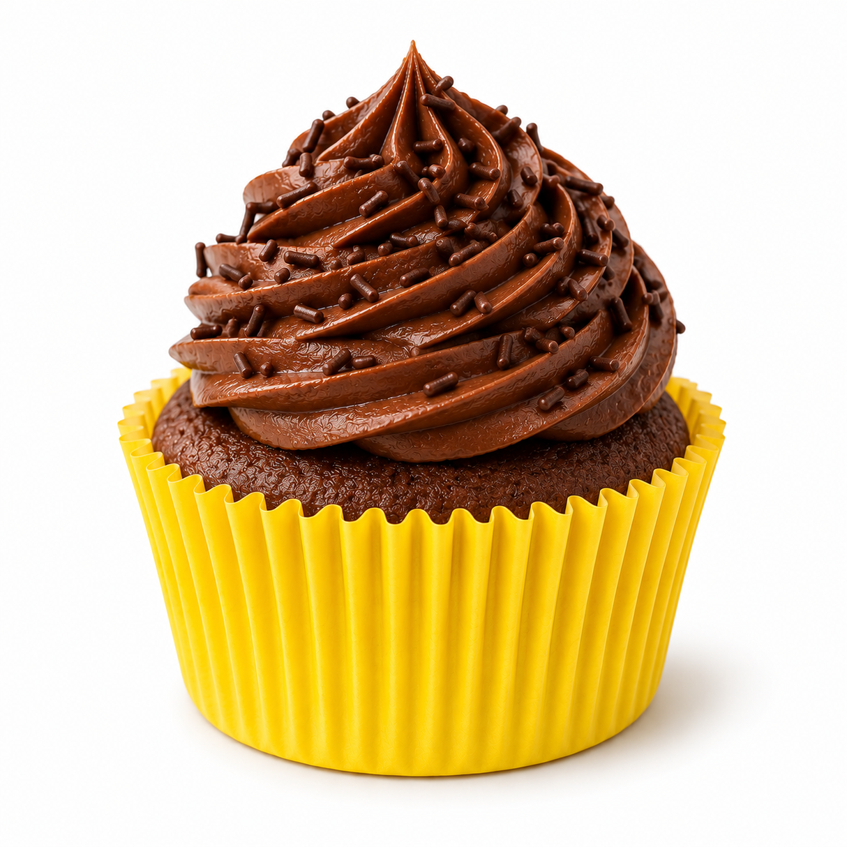 Forma Forneável Mini Cupcake Amarela - 45un - Ultrafest