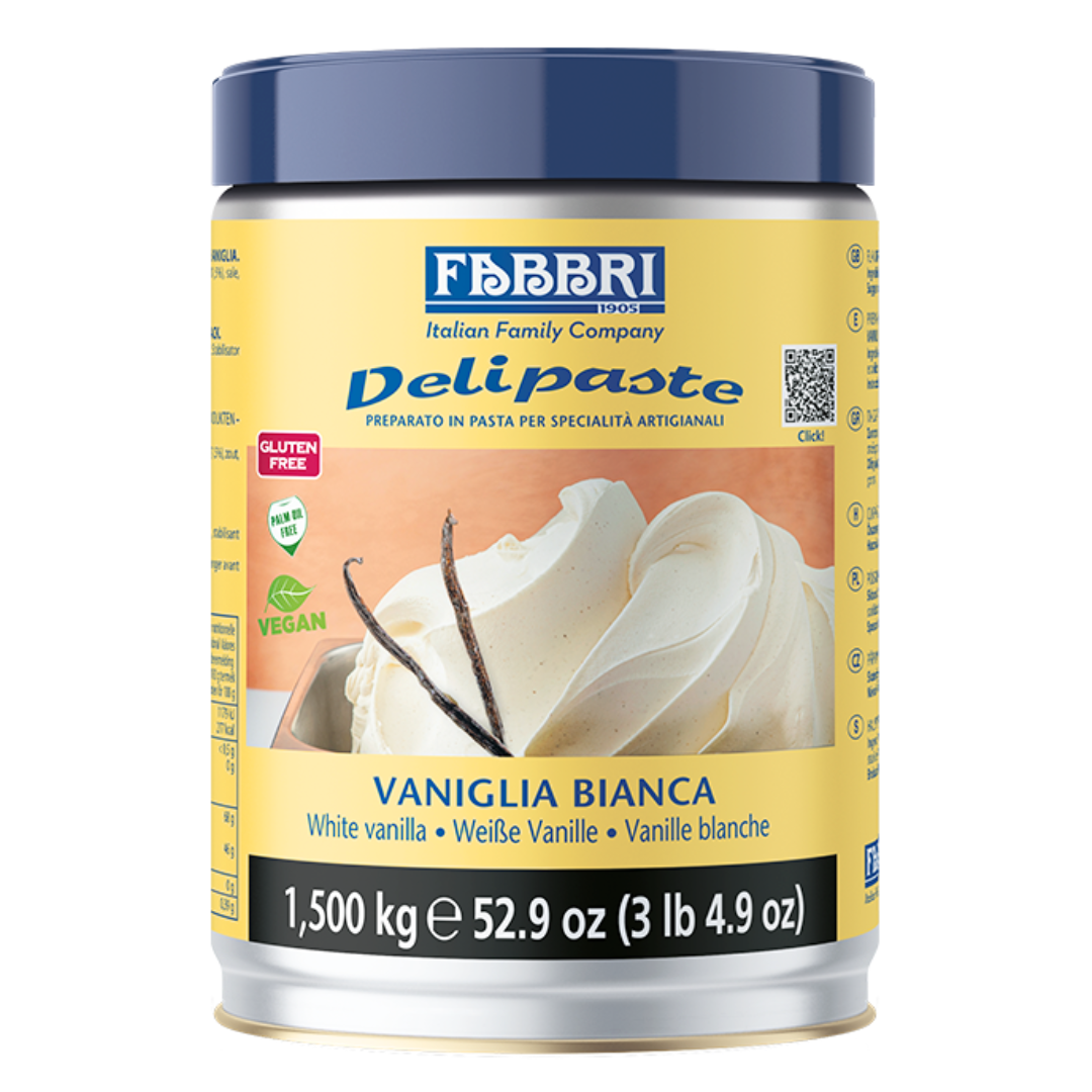 Pasta de Baunilha Branca 1,5Kg - Fabbri
