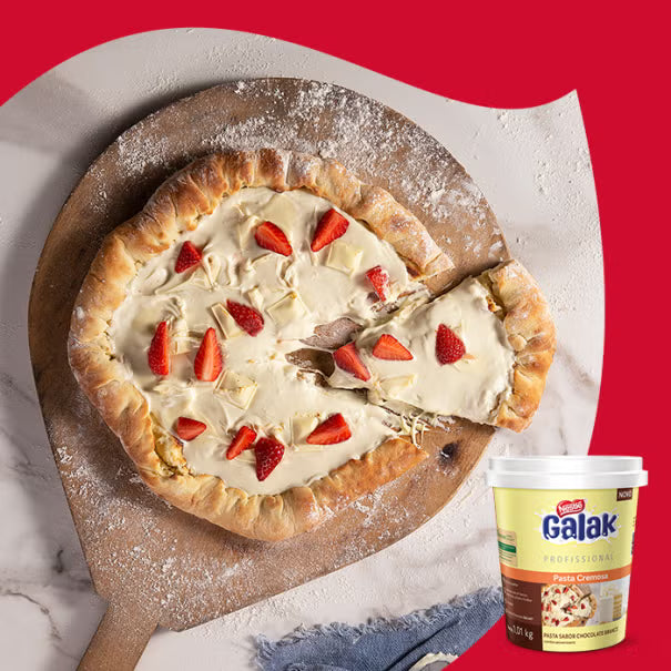 Recheio Pasta Chocolate Branco Galak - 1,01kg - Nestlé