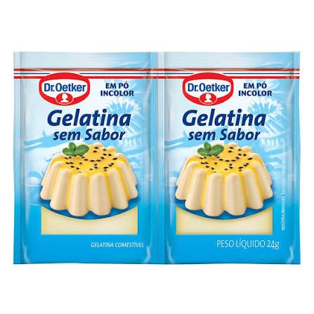 Gelatina em Pó Incolor - 2 Envelopes - 24g - Dr.Oetker