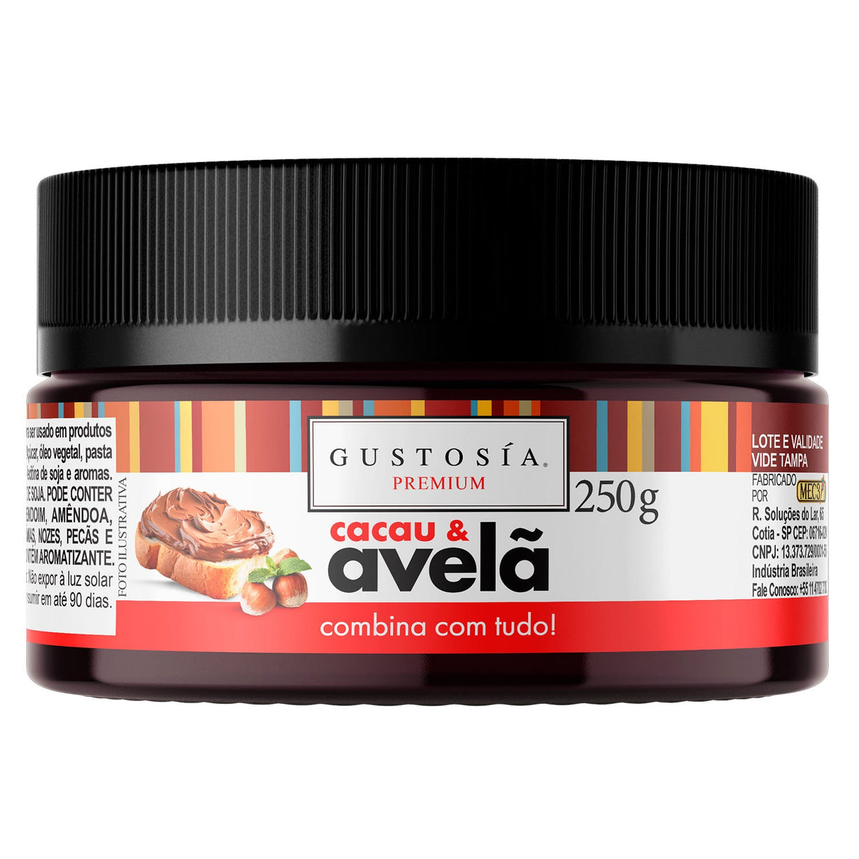 Pasta De Creme De Avelã 250g - Gustosía