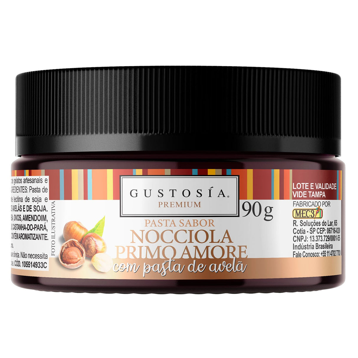 Pasta Saborizante Nocciola Primo Amore Gustosía Premium - 90g - Mec3