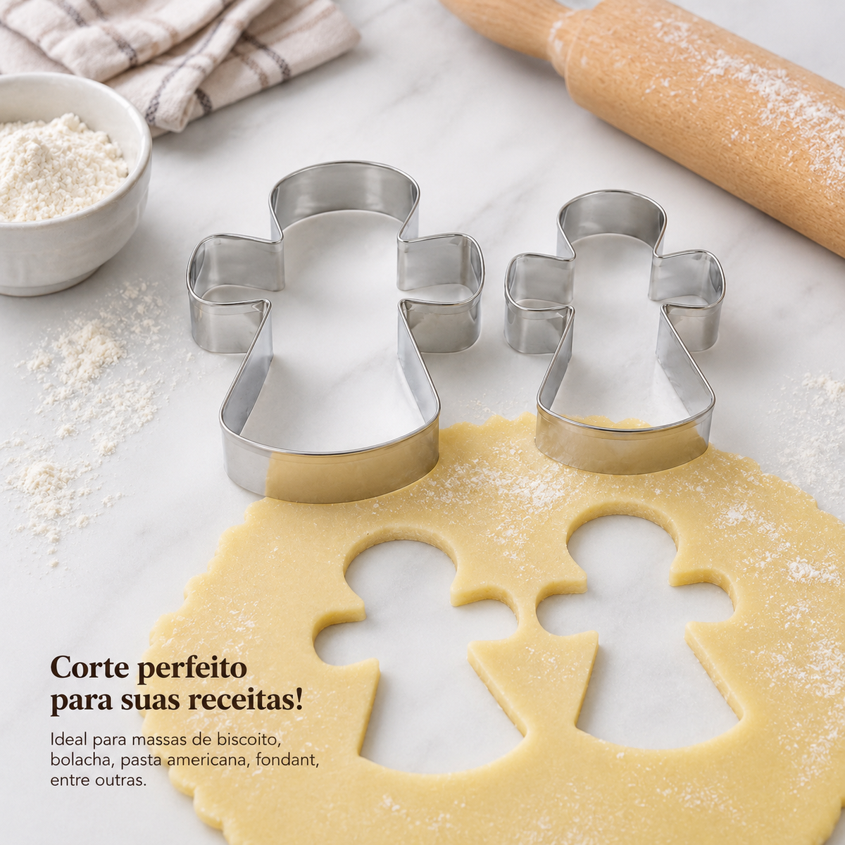 Kit Cortador Inox Cruz - 2un - R.R. Oliveira