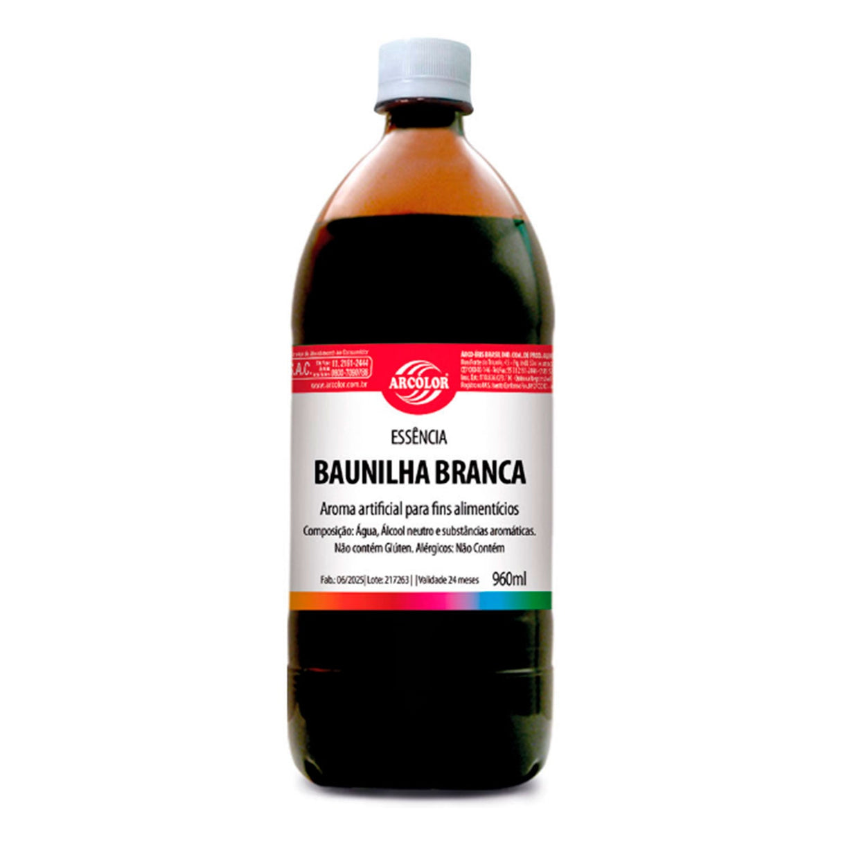Essência De Baunilha Branca - 960Ml - Arcolor