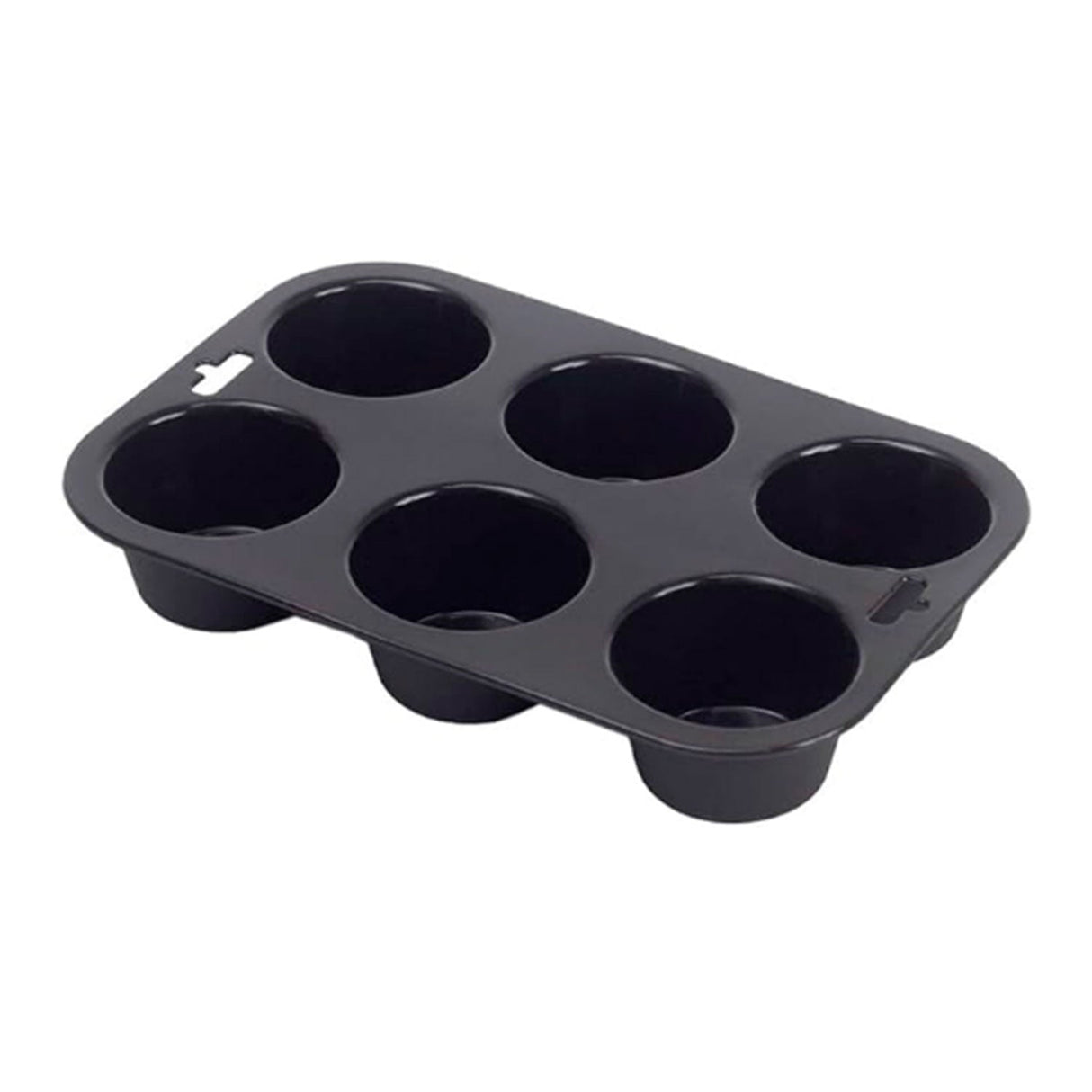 Forma de Silicone Cupcake com 6 Cavidades Preto Mozcada - Oikos