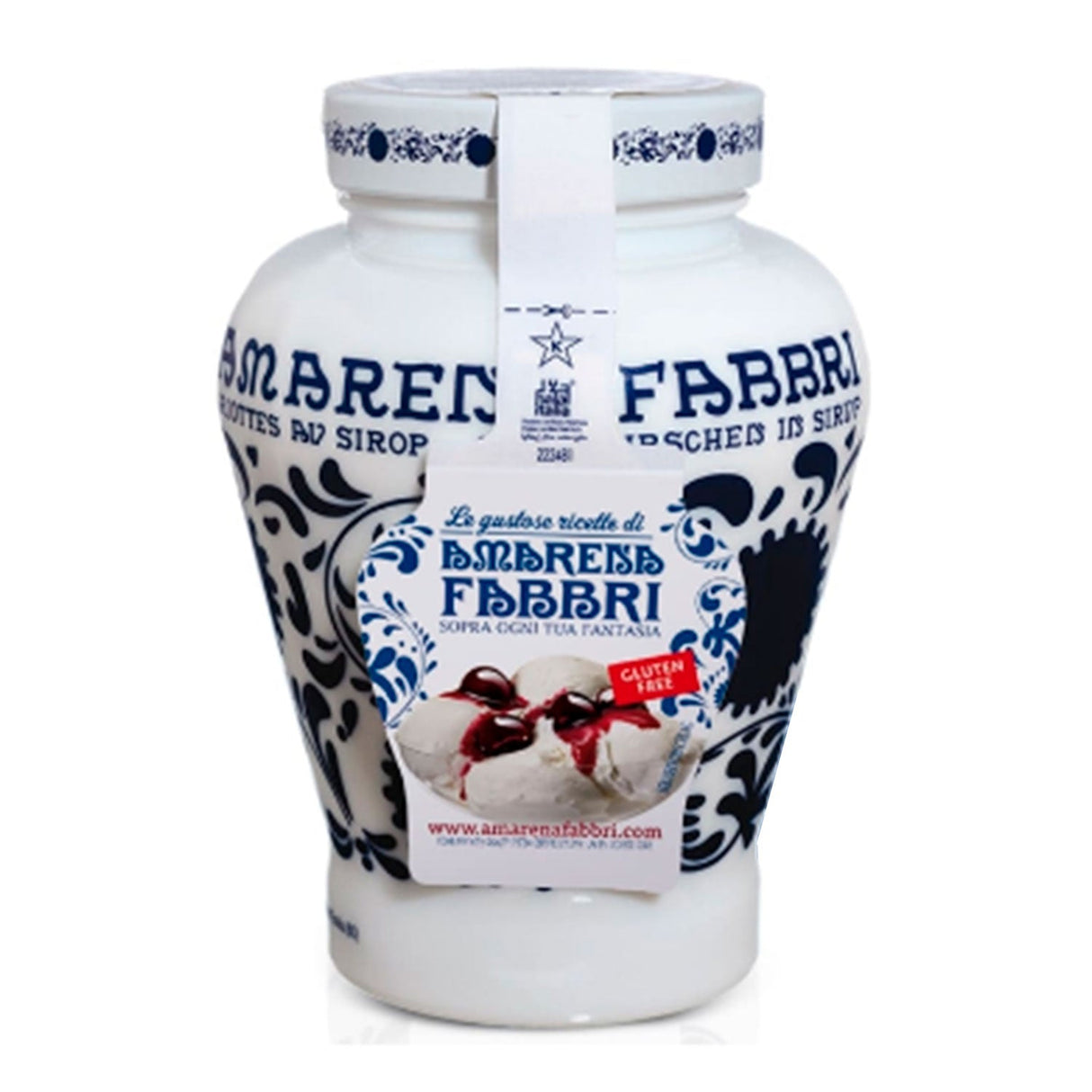 Cereja Silvestre Inteira em Calda Amarena 600g - Fabbri