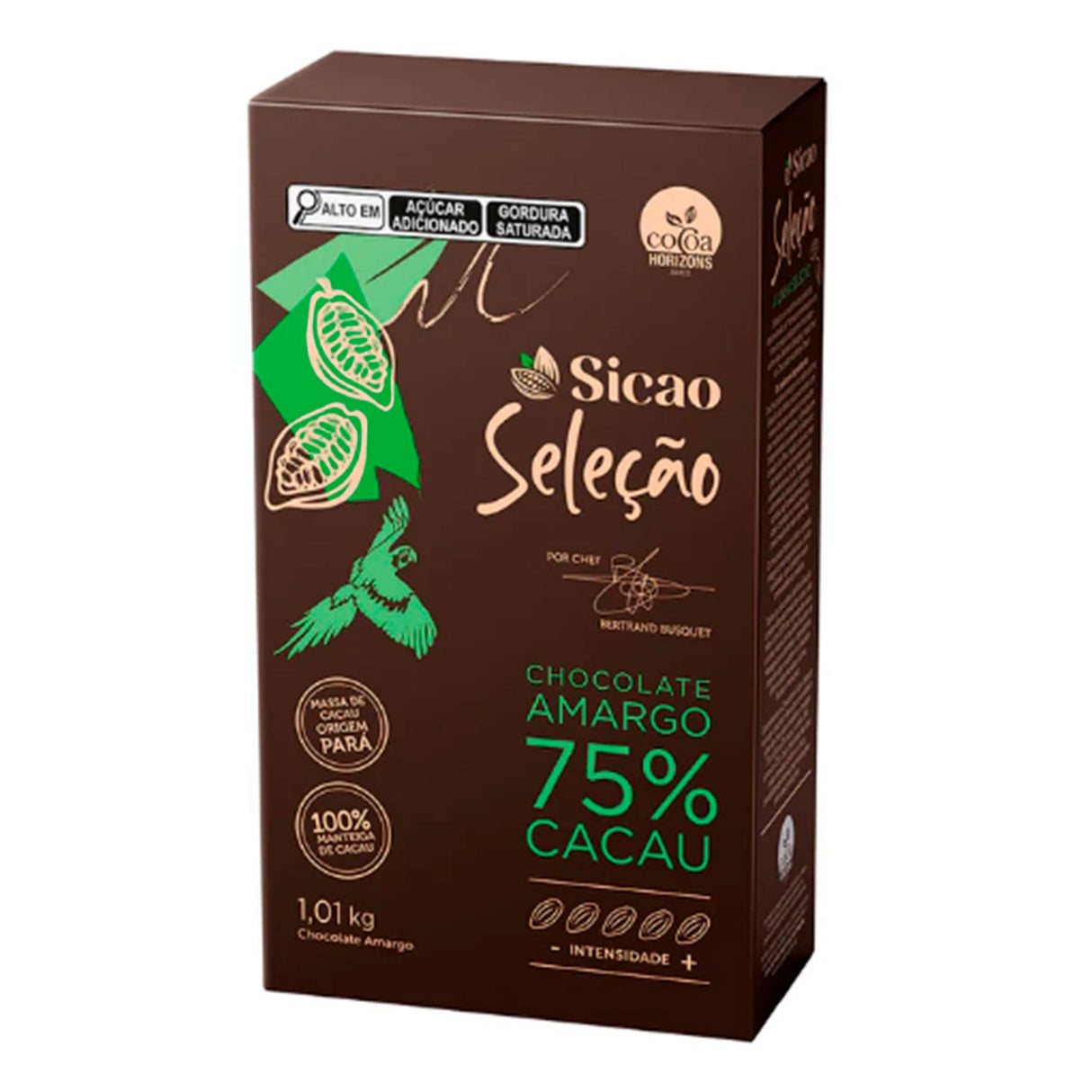 Chocolate Amargo 75% Seleção - Gotas 1,01Kg - Sicao