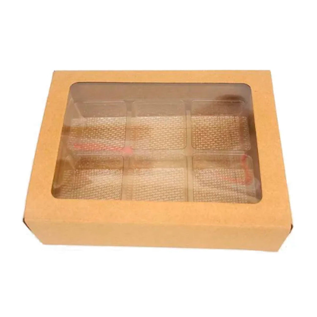 Caixa Gaveta 6 Cavidades Kraft (5Un) - Artcrystal