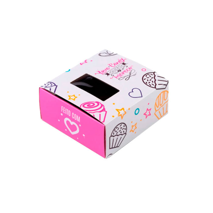 Embalagem Para 4 Brigadeiros Love Candy Un - Sulformas