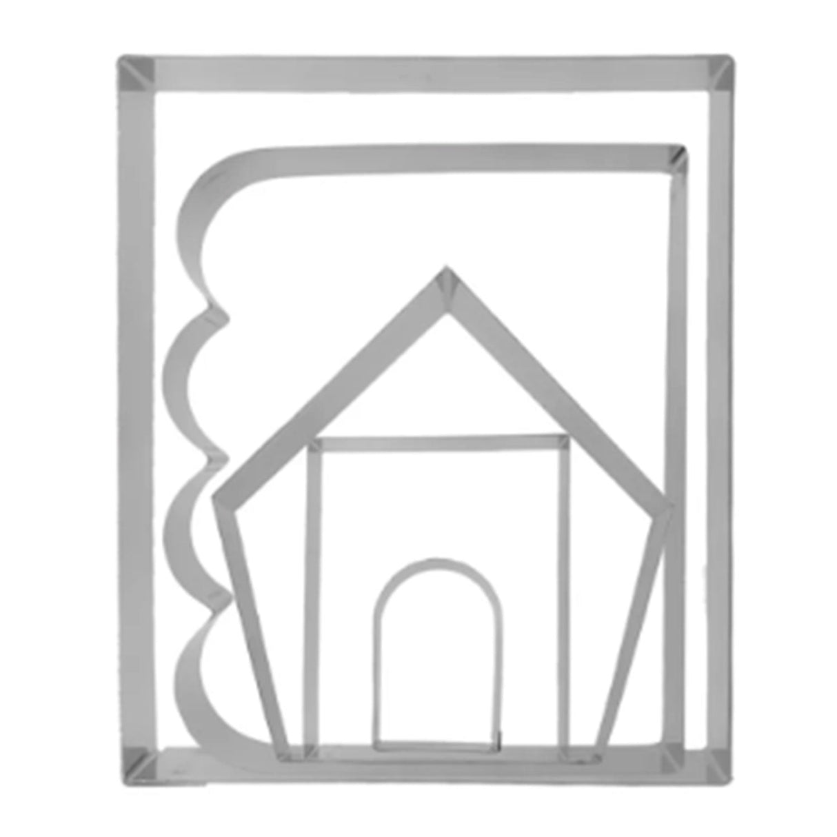 Kit Cortador Molde Casa 4 3D Inox ( 662 ) - R.R. OLIVEIRA