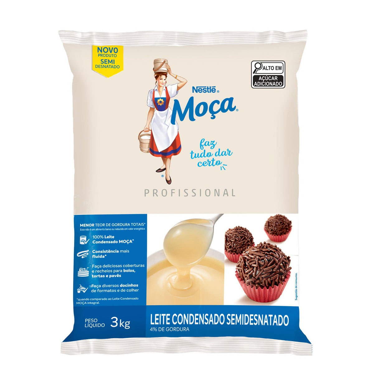 Leite Condensado Moça Bag 3kg - Nestlé