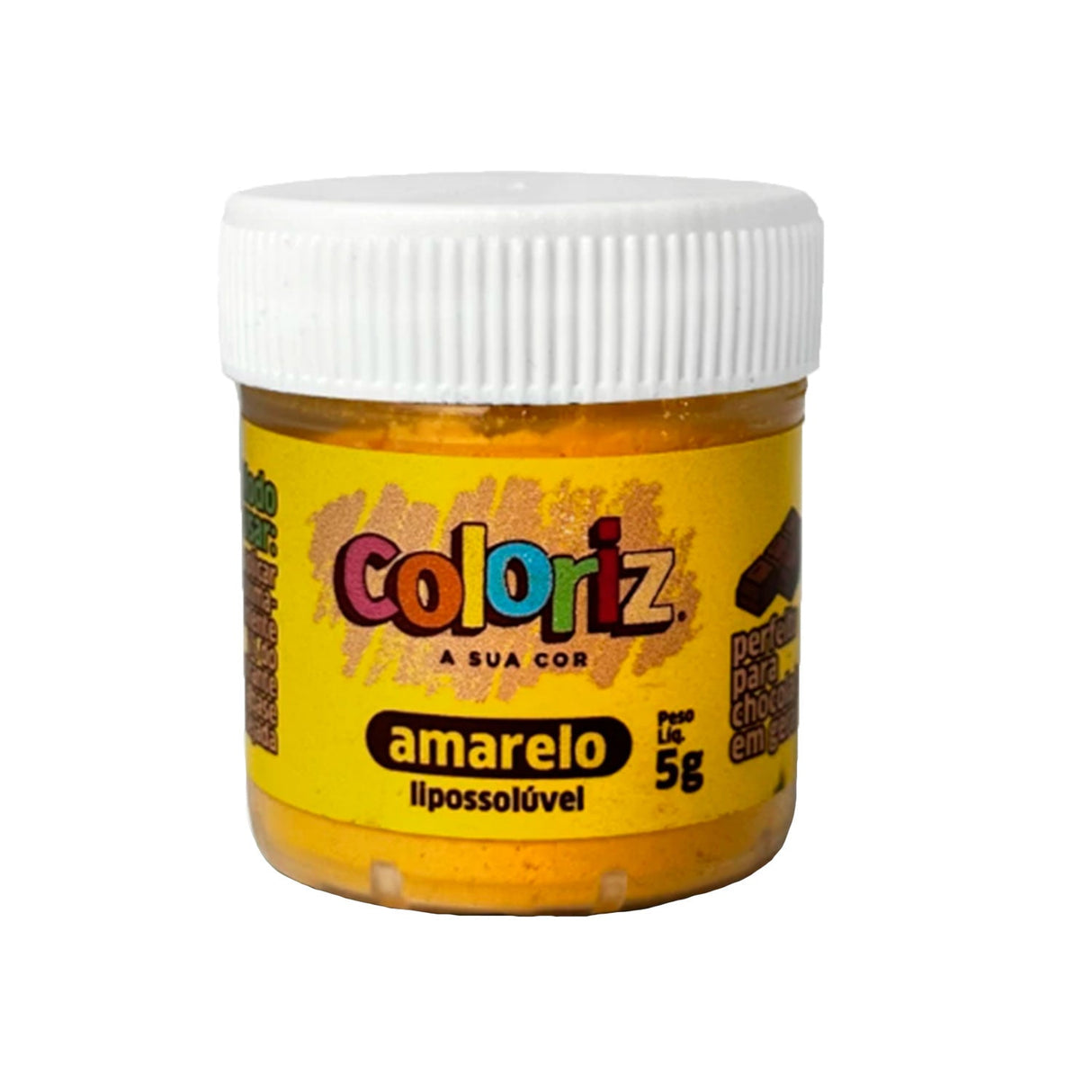 Corante Em Pó Lipossolúvel Coloriz Amarelo 5g - Gran Chef