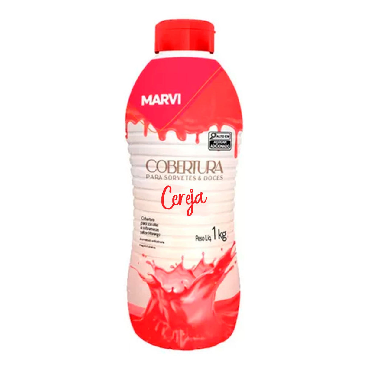 Cobertura Para Sorvete Cereja 1kg - Marvi