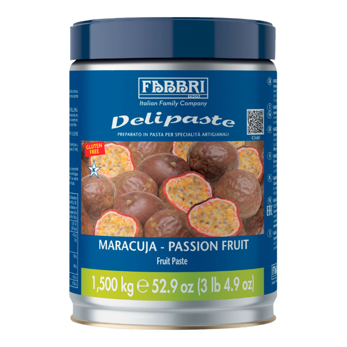 Pasta Delipaste Maracujá Passion 1,5Kg - Fabbri